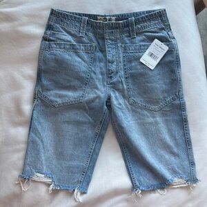 Free people jean shorts.